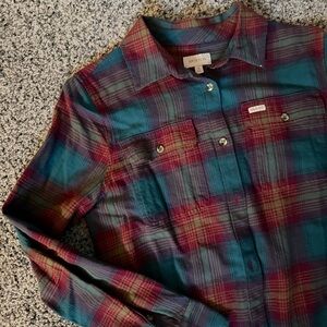 Brixton Bowery Women's Standard L/S Flannel | Atlantic Deep | NWOT